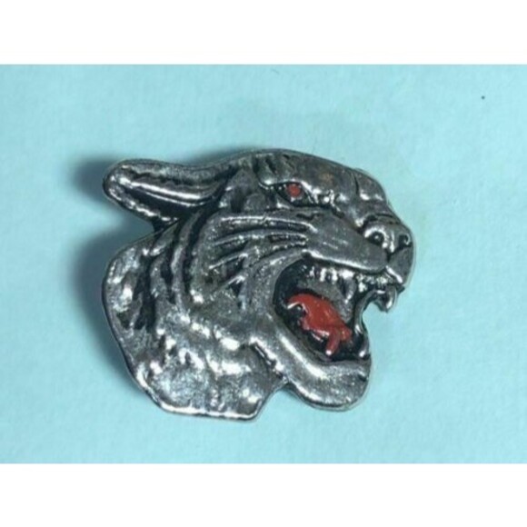 Big Cat , Wildcat, Cougar,Tiger , College Mascot Logo Pin - Picture 1 of 3